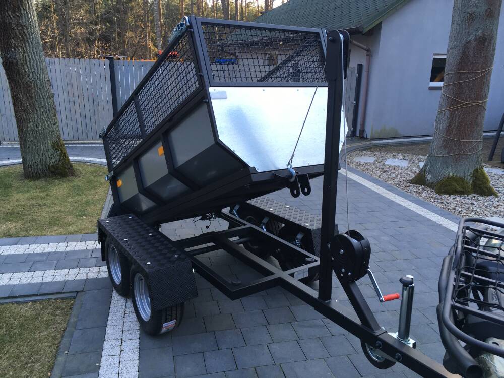 Sklápací Príves pre štvorkolku 3 v 1