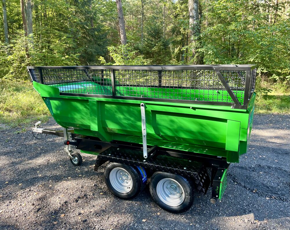 Hydraulický sklápací príves / za auto, traktor, štvorkolku + nadstavby bočníc