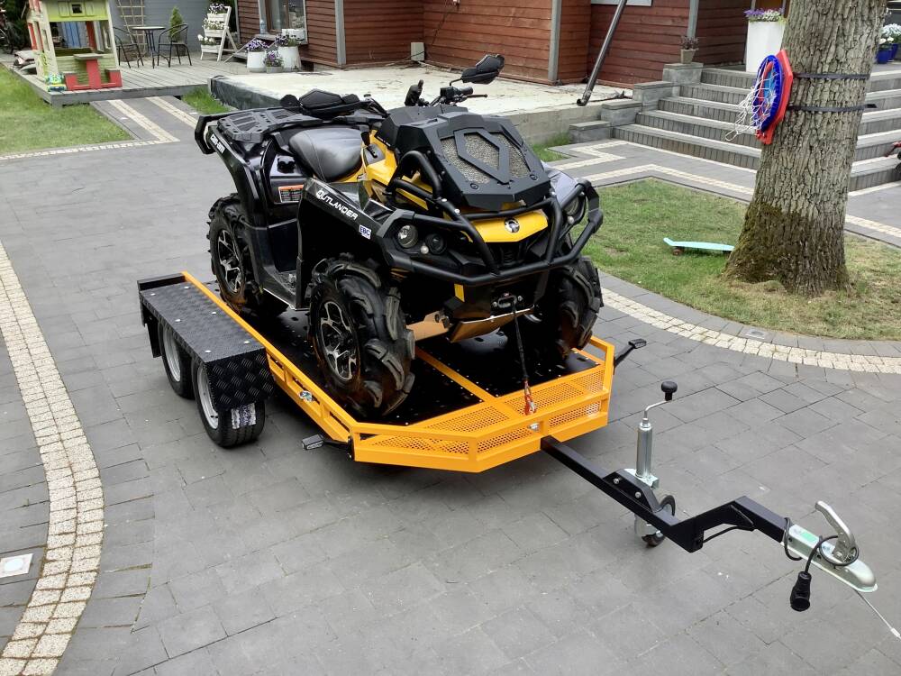 Príves na štvorkolku Rydwan, Celková hmotnosť 750 KG