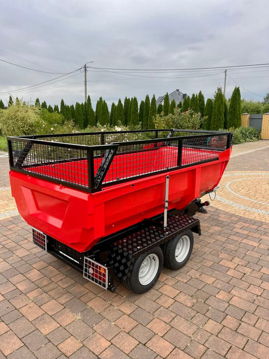 Hydraulický sklápací príves / za auto, traktor, štvorkolku + nadstavby bočníc