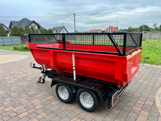 Hydraulický sklápací príves / za auto, traktor, štvorkolku + nadstavby bočníc