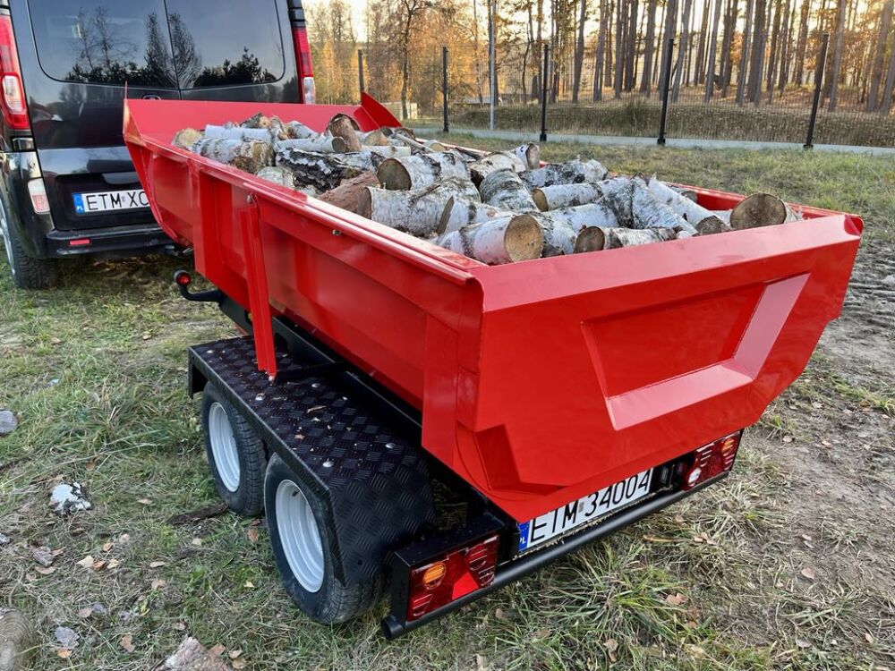 Hydraulický sklápací príves (Celková Hmotnosť 750KG)