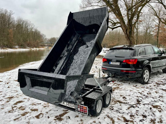 Hydraulický sklápací príves (Celková Hmotnosť 750KG)