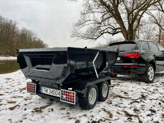 Hydraulický sklápací príves (Celková Hmotnosť 750KG)