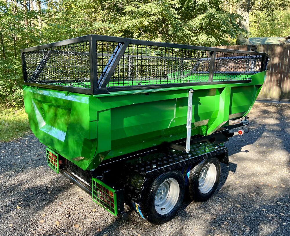 Hydraulický sklápací príves / za auto, traktor, štvorkolku + nadstavby bočníc