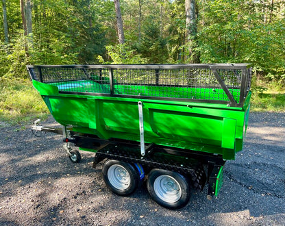 Hydraulický sklápací príves / za auto, traktor, štvorkolku + nadstavby bočníc