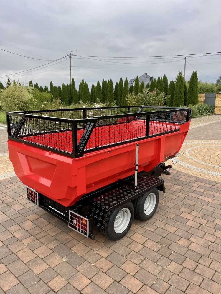 Hydraulický sklápací príves / za auto, traktor, štvorkolku + nadstavby bočníc