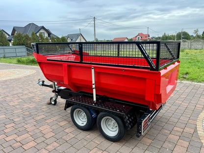 Hydraulický sklápací príves / za auto, traktor, štvorkolku + nadstavby bočníc