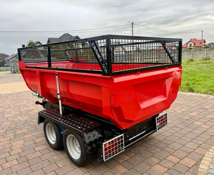 Hydraulický sklápací príves / za auto, traktor, štvorkolku + nadstavby bočníc