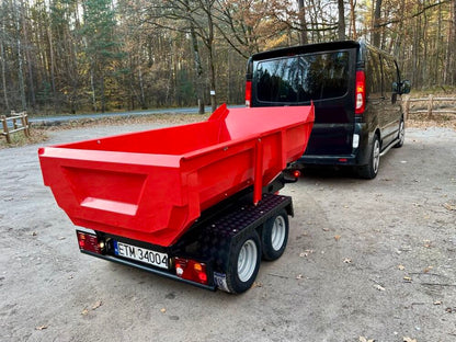 Hydraulický sklápací príves (Celková Hmotnosť 750KG)
