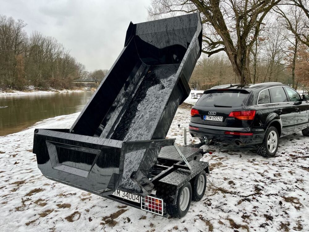 Hydraulický sklápací príves (Celková Hmotnosť 750KG)